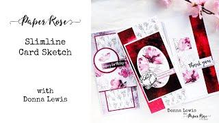 Paper Rose Studio | Card Sketch Slimline Cards