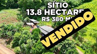 (RESEVADO) SÍTIO A VENDA EM SANTA CATARINA 13.8 HECTARES CASA LAVOURA E RIO R$380MIL