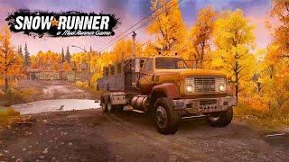 FIRST LOOK AT SNOWRUNNER (ROLLED OUR TRUCK) | SNOWRUNNER