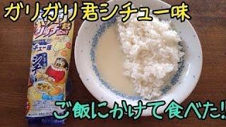 ガリガリ君シチュー味をご飯にかけて食べた！【たいぽん】