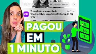 APP PAGOU EM 1 MINUTO NO PIX - app de renda extra 2024