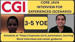 CGI Java Interview Questions | Core Java Interview Questions