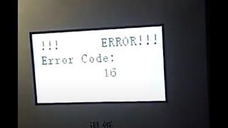 Error 16/ Error code 16 on large format printer Xp600 head