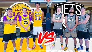 Nets vs. Lakers INSANE NBA Basketball Challenges