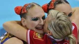 Natalia Ishchenko, Svetlana Romashina of Russia Win Gold in Synchronized Swimming Duet London 2012 2