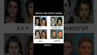 BEFORE AND AFTER CODING!!!#programming #programmingmemes #coding #viral #shorts