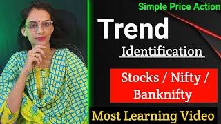 How to Identify Market Trend | Trend को कैसे पहचानें #stockmarket #trendanalysis