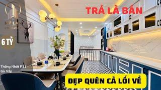 Bán nhà Gò Vấp | Vị trí đẹp số dách sau lưng căn mặt tiền tấp nập - Xây xong kẹt vốn trả là bán