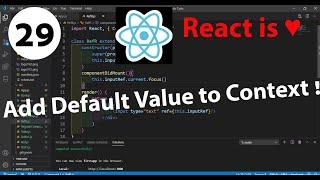 29 - How to add Default Value to Context in React