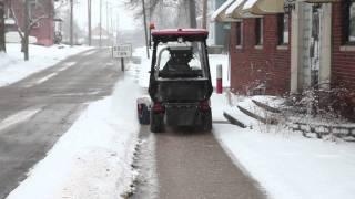 Ventrac Sidewalk Snow Management