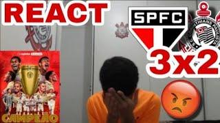 REACT - SÃO PAULO 3 X 2 CORINTHIANS | COPINHA 2025| CORINTHIANS TOMA VIRADA PERDE TÍTULO!!
