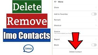 How To Delete Imo Contacts | Remove Imo Contacts