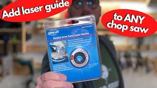 Chop Saw Laser Guide | Miter Saw Laser Guide | Oshlun Laser Washer on the Bosch GCM12SD