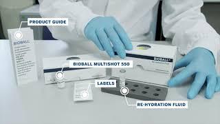 How to use BIOBALL® MULTISHOT 550 with BIOBALL® re-hydratation fluid?