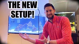 MY FIRST SALTWATER TANK! | Setting up the 48 Gallon Fiji Cube