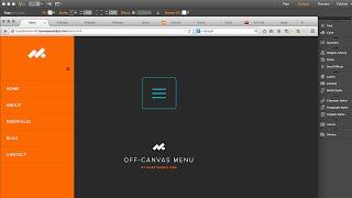 Off-Canvas Sidebar Menus in Adobe Muse CC - Widget Training | MuseThemes.com