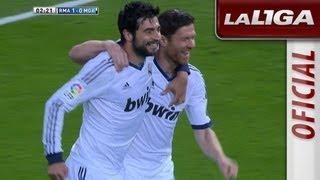 Gol de Raul Albiol (1-0) en el Real Madrid - Málaga CF - HD