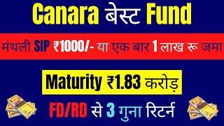 Canara Robeco Emerging Equities Fund | मंथली SIP ₹1000 | ऐसे पाए ₹1.83Cr | Canara Robeco Mutual Fund