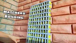 I Built The Largest MATCHBOX Domino | Amazing Dominos Chain Reaction | #Shorts