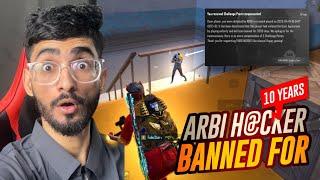 Arbi H@cker Banned for 10 Years  | FalinStar Gaming | Metro Royale Esports | PUBG MOBILE