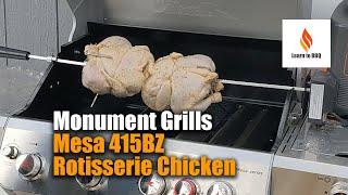 Rotisserie Chicken on the Monument Grill 415BZ using the Thermoworks RFX Meat Probe