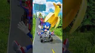 Strange Crazy Cars vs  Happy Banana Duck in BeamNG.drive
