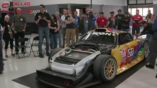 Tony Callas Porsche GT1 race car start up & walk-around