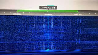 26.875 MHz AM Polytone Data + FM Voice (German CB Radio Comms) Via W3HFU SDR - 2 March 2025