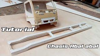 TUTORIAL MEMBUAT CHASIS MINIATUR TRUK CANTER