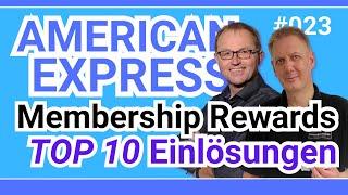 AMEX Membership-Rewards: Top 10 Einlösungen für AMEX-Punkte