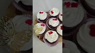 Customised red velvet Cup cakes