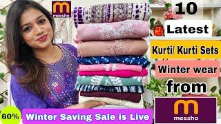  Meesho Huge Kurta Sets, Kurtis, Winter wear & Dresses Haul Starting Rs.289|️Meesho Haul