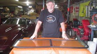 49 Chevy Truck,  Installing glass into the windshield gasket. Volume 101