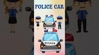 Learn About Vehicles Every Kid Should Know | Wheels, Wings, and Waves Vehicles in Action -POLICE CAR