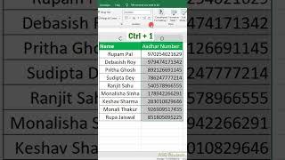 Excel Interview Question Data Formatting in Excel #excel #exceltips #exceltutorial #msexcel #shorts