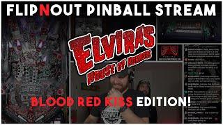LIVE - Elvira's House of Horrors Pinball Machine Blood Red Kiss Edition!!!