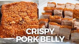 Crispy Pork Belly Recipe (Cantonese Style) 烧肉 Siu Yuk  CRISPY Skin! Perfect for Lunar New Year 