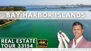 Bay Harbor Islands Real Estate Tour- HD Aerial Drone-  Waterfront Condos and Luxury Homes