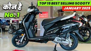 Top 15 Best Selling Scooter in January 2025  Best Scooter to buy 2025 | Activa , Access & Jupiter