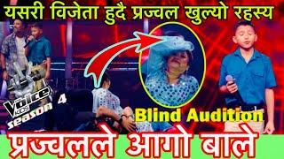 The Voice Of Nepal kids Season 4 Prajwal Poudel babuko jungo Blind Audition 2025 Episode 2
