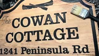 Making of a cottage sign