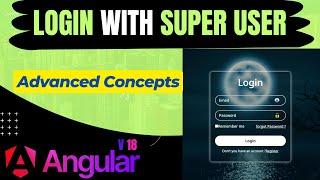 Login with Super User in Angular 18 | Admin Template | Angular Project | Admin Dashboard in Hindi 