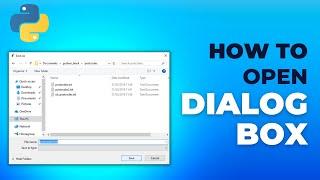 Open File Dialog Box | Python Tkinter | Python Programming for beginners