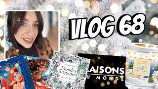 Vlog 68: unboxing coloriage - colo en cours- bougies et deco noël