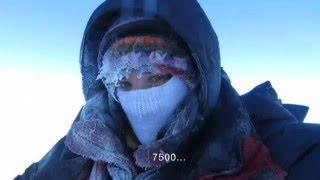 Elisabeth and Tomek on Messner 2000 during the winter 2014/15