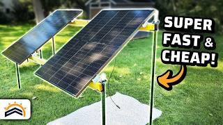 Building a Cheap and Fast Solar Panel Ground Mount