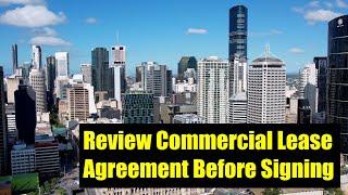 Review Commercial Lease Agreement before Signing