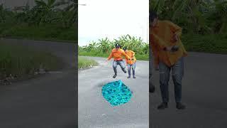 When the Sidewalk Becomes the Sea!#funny #vfx #shorts