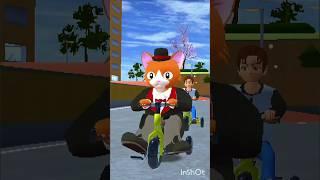 Robot butler save the cat  #sakuraschoolsimulator #save cat #interesting #viralreels #countingcats