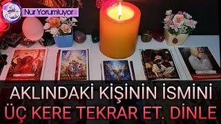 AKLINDAKİ KİŞİNİN İSMİNİ ÜÇ KERE TEKRAR ET  DİNLE #tarotfalı #keşfet